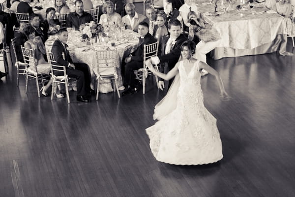 Bride and groom first wedding dance routine - Picture by Allyson Magda Photography