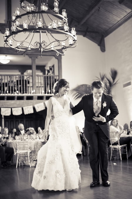 Bride and groom bow after wedding dance - Picture by Allyson Magda Photography