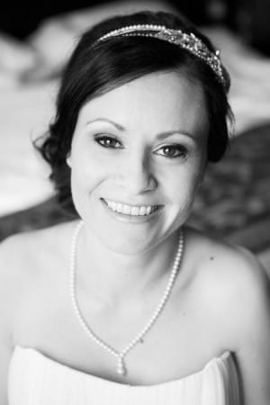 Bride smiling - Picture by Hayley Ruth Photography