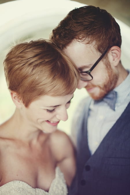 Bride and groom enjoying a tender moment - Picture by Josh Dookhie Photography