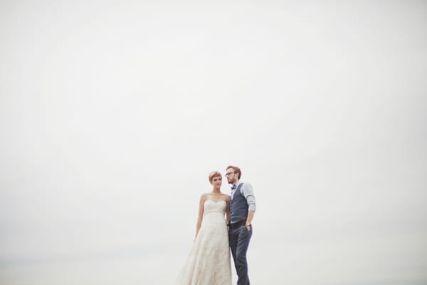 Bride and groom with sky in background - Picture by Josh Dookhie Photography