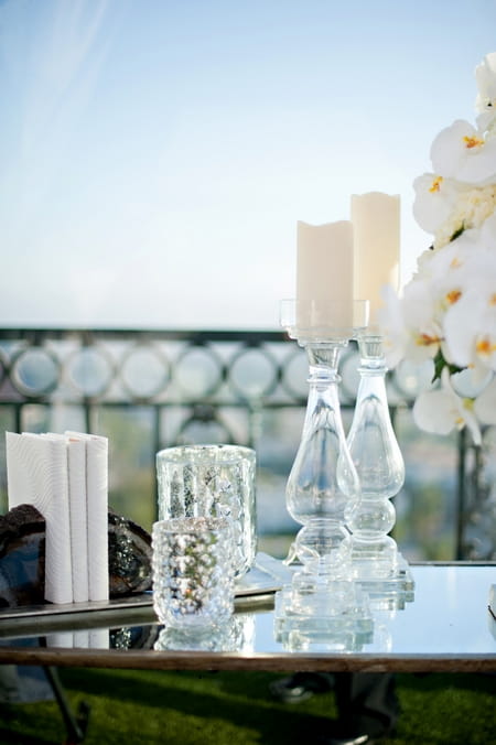 Glass candle sticks - Picture by Yvette Roman Photography