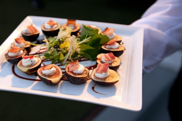 Fig wedding canapes - Picture by Yvette Roman Photography