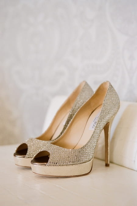 Jimmy Choo wedding shoes - Picture by Yvette Roman Photography