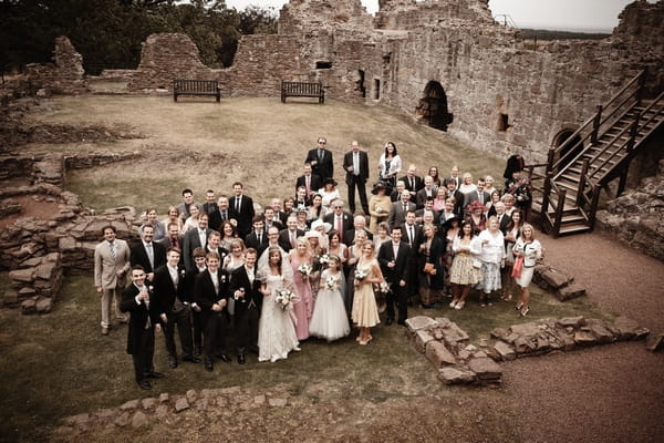 Wedding party at Dirleton Castle - Picture by Archibald Photography