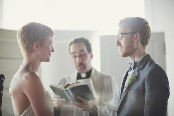 Bride and groom with vicar - Picture by Josh Dookhie Photography