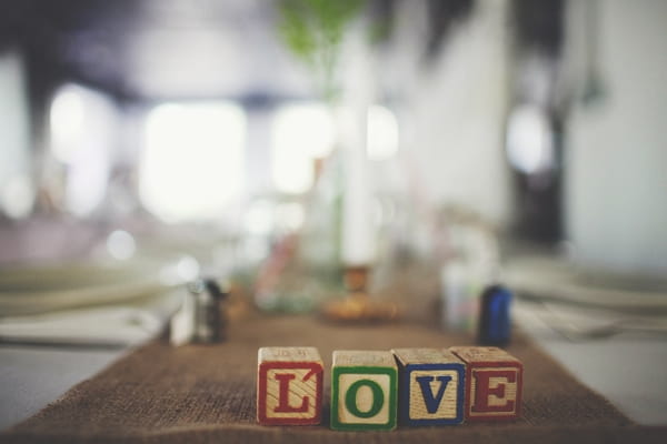 Blocks spelling out Love - Picture by Josh Dookhie Photography