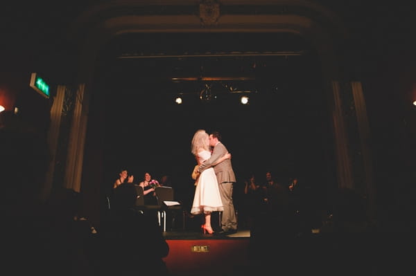 Bride and groom kiss after wedding ceremony - Picture by McKinley-Rodgers Photography