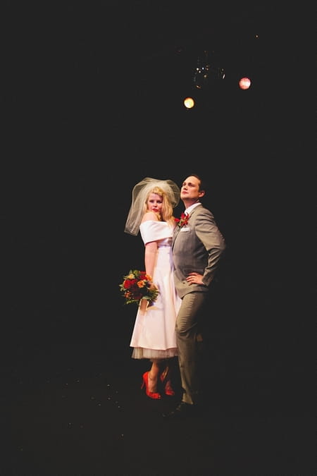 Bride and groom in funny poses - Picture by McKinley-Rodgers Photography