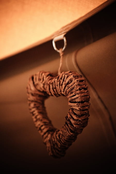 Heart hanging in tipi - Picture by Archibald Photography