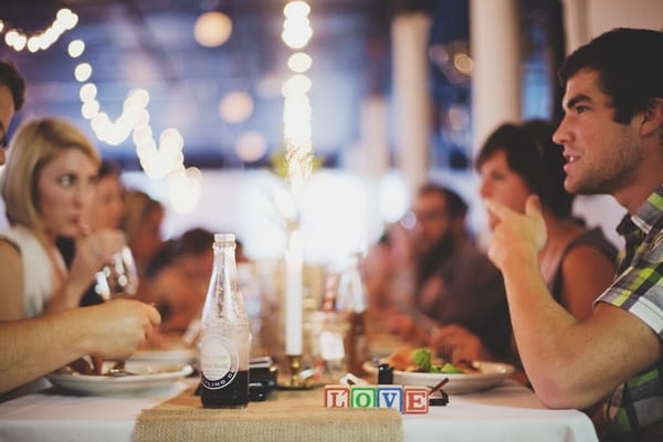 Wedding guests at wedding breakfast - Picture by Josh Dookhie Photography