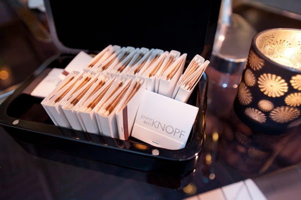 Personalised wedding matches - Picture by Yvette Roman Photography