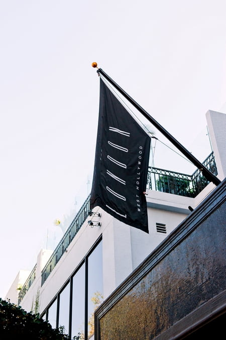 Flag at The London Hotel in California - Picture by Yvette Roman Photography