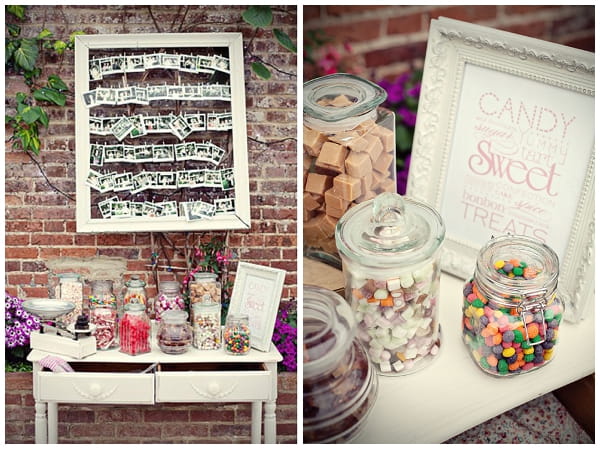 Wedding sweetie tables - Picture by Marianne Taylor Photography