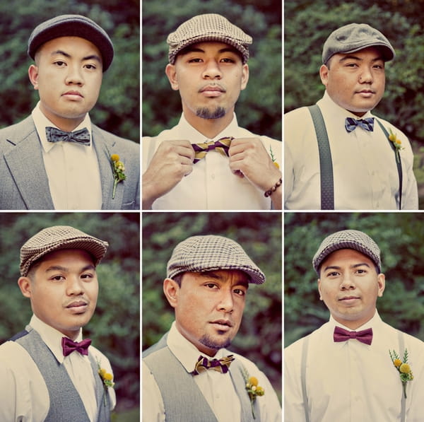 Vintage groomsmen headshots - Picture by Paco and Betty