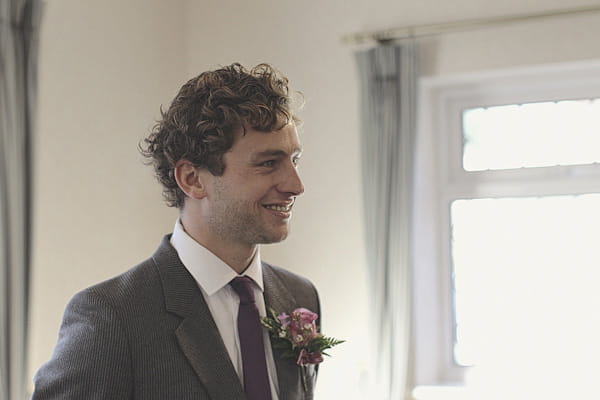 Groom smiling - Picture by York Place Studios