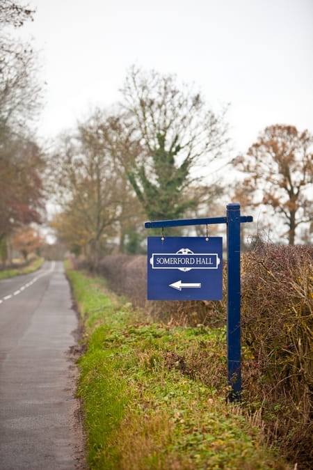 Somerford Hall sign - Picture by Anneli Marinovich Photography