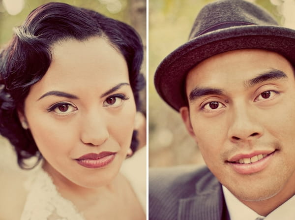 Vintage bride and groom headshots - Picture by Paco and Betty