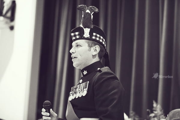 Scottish father of the bride giving speech - Picture by Mirrorbox Photography