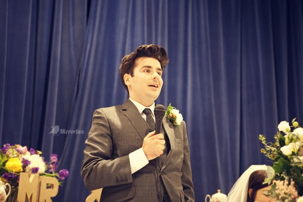 Groom wedding speech - Picture by Mirrorbox Photography