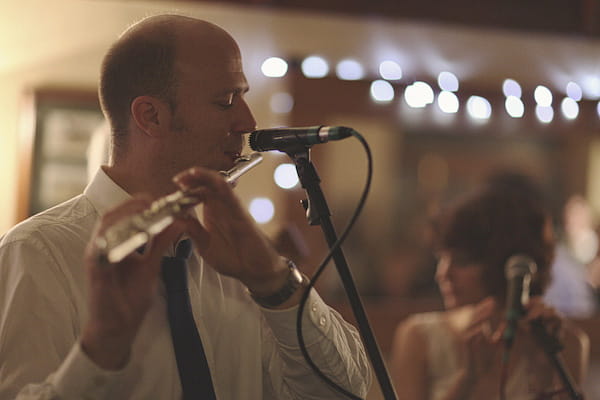 Flute player at wedding party - Picture by York Place Studios