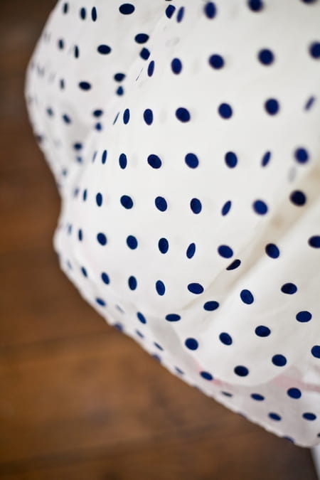 Blue polka dots on dress - Picture by Anneli Marinovich Photography