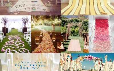 Wedding Ceremony Aisle Runner Ideas