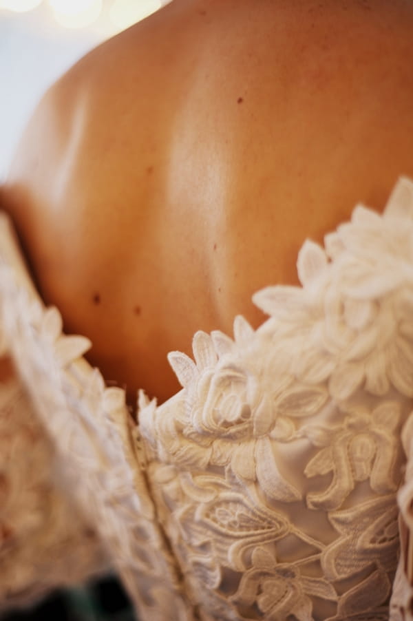 Back of lace wedding dress - Picture by Judy Pak Photography