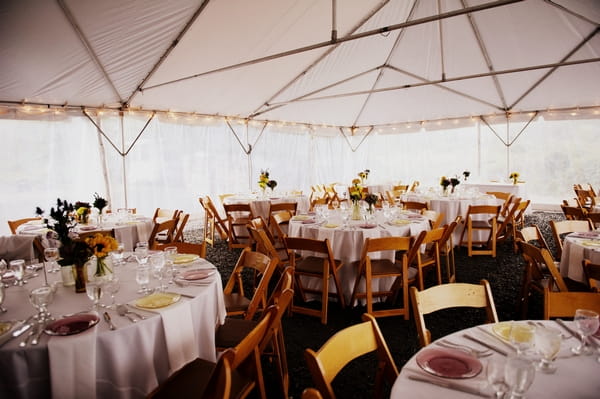 Wedding tables in marquee - Picture by Judy Pak Photography