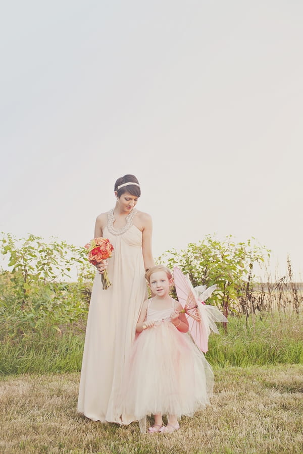 Bride and flower girl - Picture by Our Labor of Love Photography