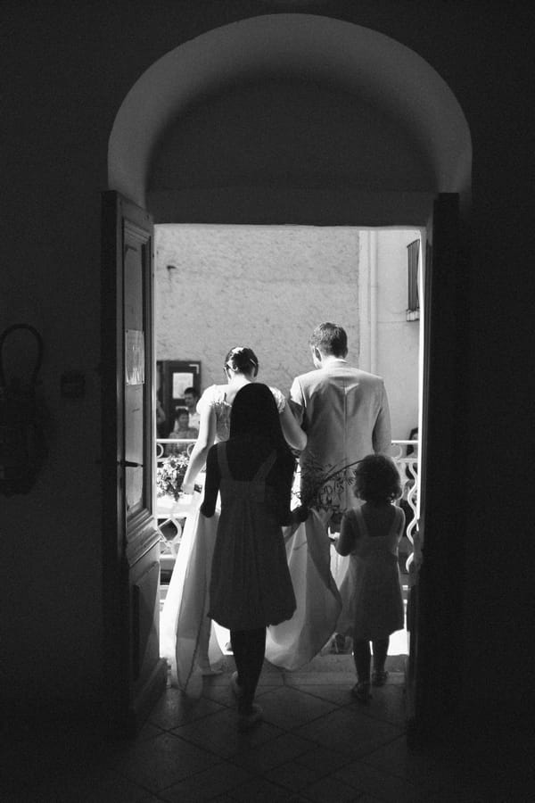 Bride and groom leaving town hall wedding ceremony - Picture by DanielRM