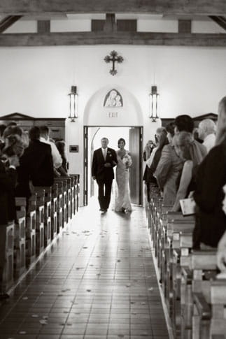 Bride walking with father down the aisle - Picture by Joielala