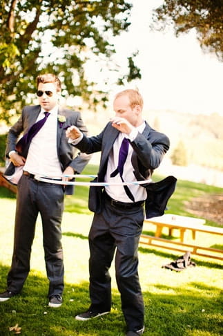 Wedding guest hula hooping - Picture by Kate Harrison Photography