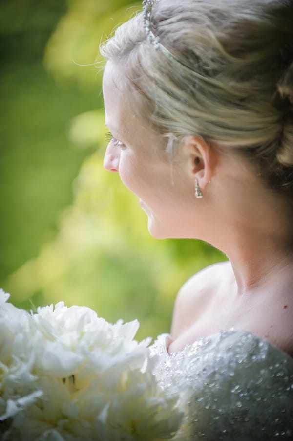 Side of bride's face - Picture by Pixies in the Cellar