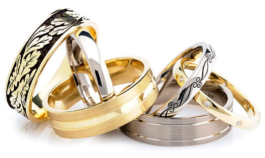 CRED Decorative Fairtrade Wedding Rings