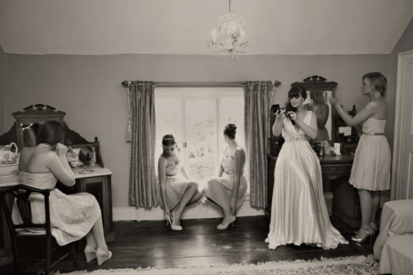 Bridal preparations - A Homemade Marquee Wedding