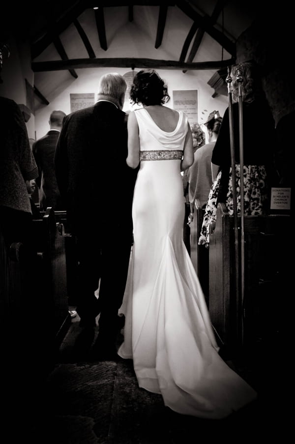 Bride and father entering church - Picture by Jonathan Bean Photography