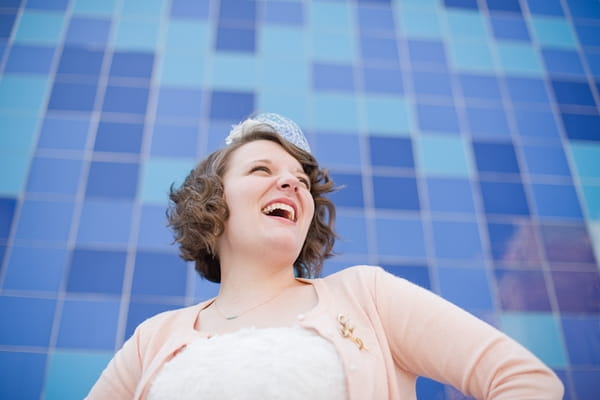 Bride laughing - A Fun, Fun, Fun Wedding