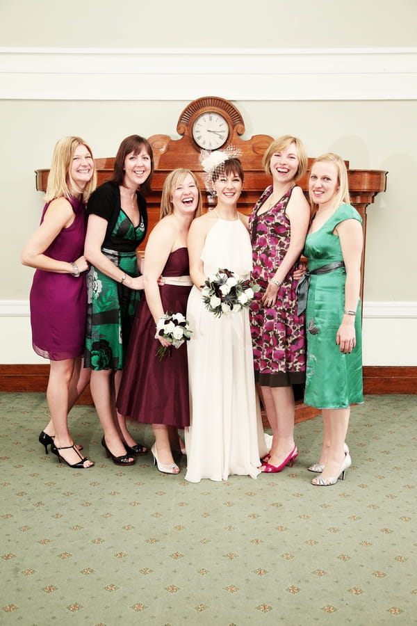 Bride, bridesmaids and friends - Picture by Rebecca Prigmore Photography