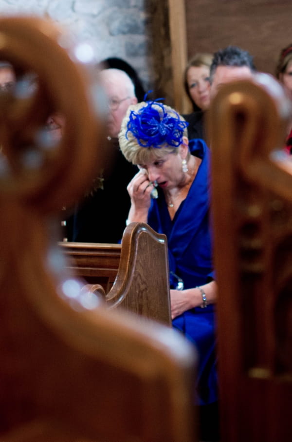 Tearful wedding guest - Picture by Jonathan Bean Photography