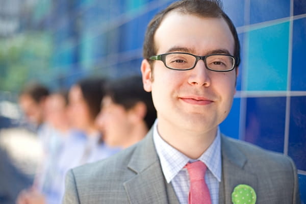 Groom smiling - A Fun, Fun, Fun Wedding