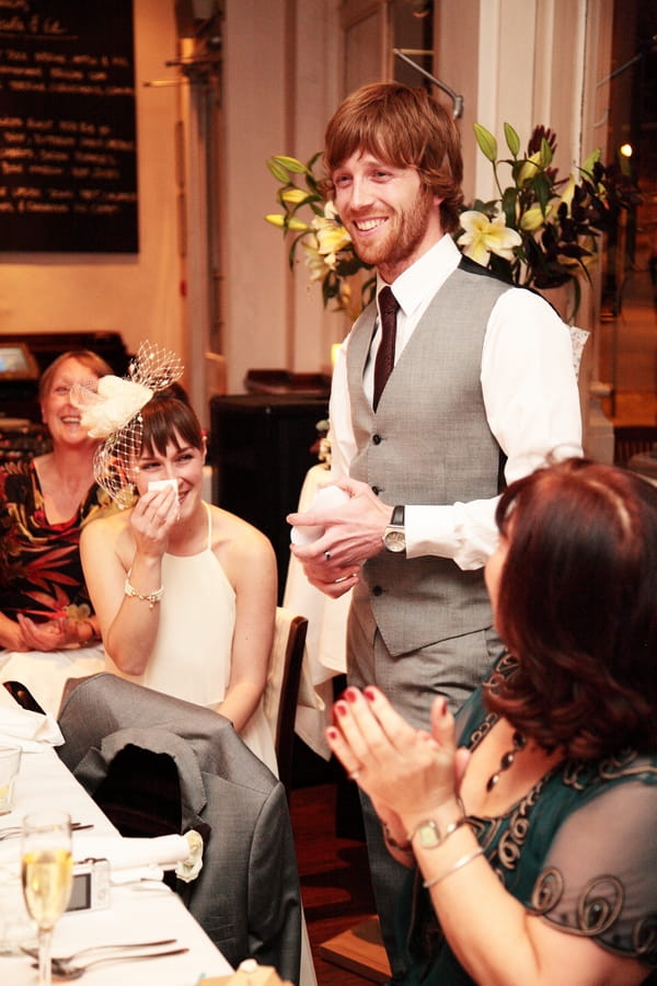 Groom wedding speech - Picture by Rebecca Prigmore Photography