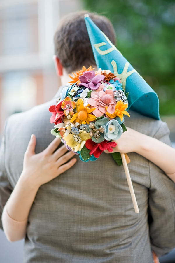 Bright multicoloured bridal bouquet - A Fun, Fun, Fun Wedding