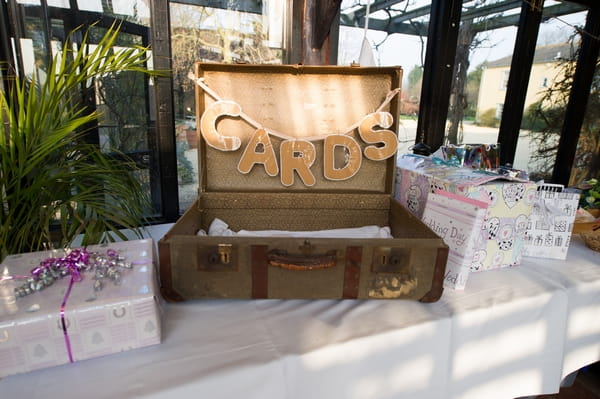 Suitcase for wedding cards - Picture by Gareth Squance Photography