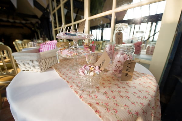 Table of wedding sweets - Picture by Gareth Squance Photography