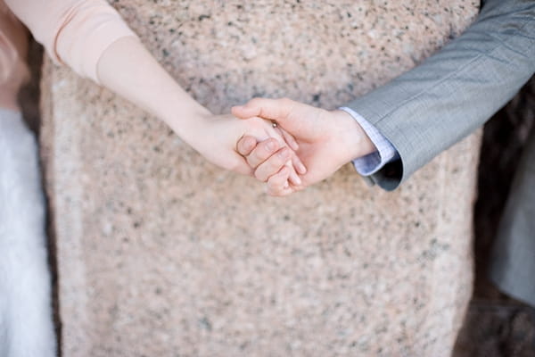 Bride and groom holding hands - A Fun, Fun, Fun Wedding