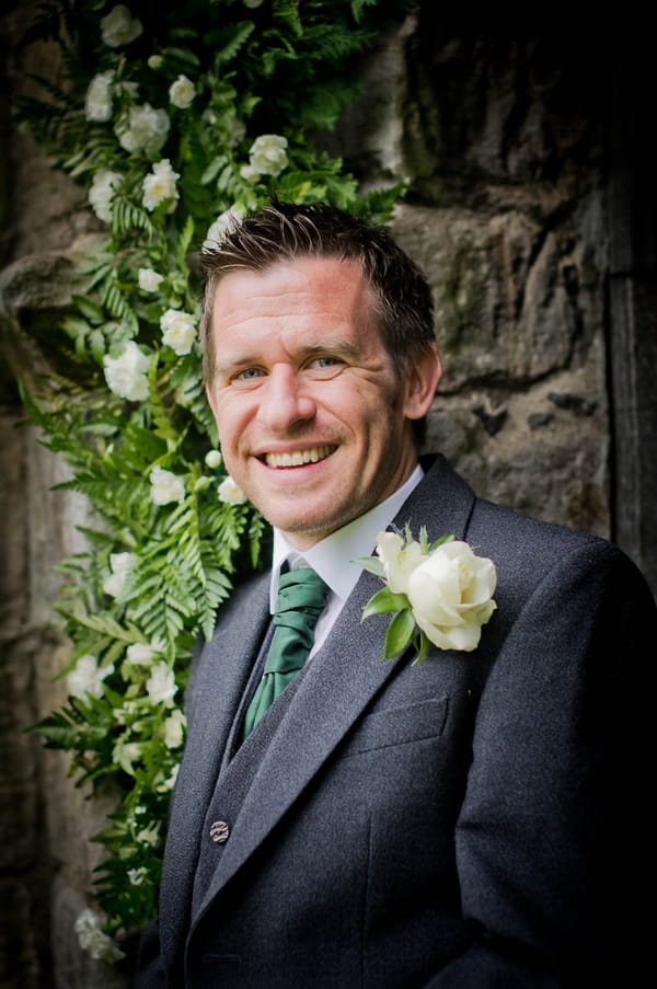 Groom smiling - Picture by Jonathan Bean Photography