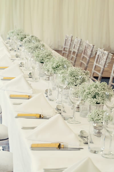 Long wedding table - A Homemade Marquee Wedding