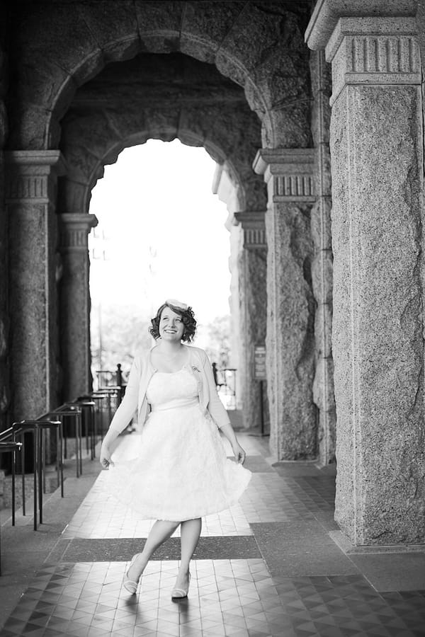 Bride curtsey - A Fun, Fun, Fun Wedding