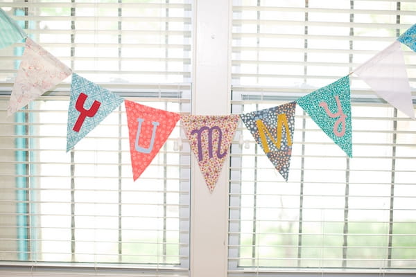 Yummy bunting - A Fun, Fun, Fun Wedding